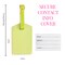 Citrus Lime Stripe Luggage Tag Set | Vegan Leather Travel Accessory | 2-Pack